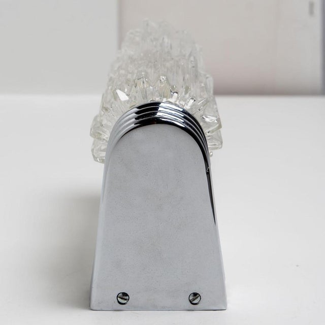 Vintage Chrome and Clear Glass Sconce, 1960 For Sale - Image 14 of 18
