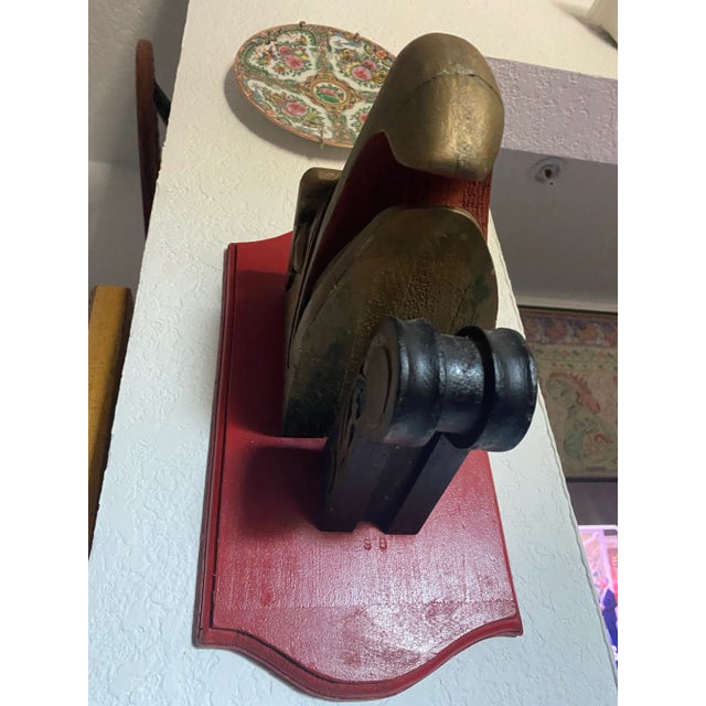 1950s 1940s-60s Carved Wooden Eagle Head Wall Hanging For Sale - Image 5 of 8