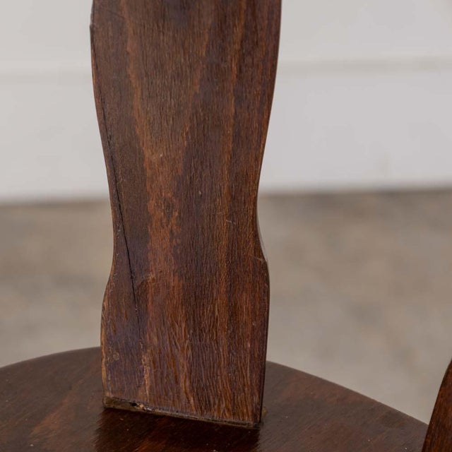 1950s French Wood Brutalist Chair For Sale - Image 10 of 11