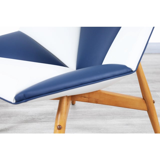 Vintage Leather Lounge Chairs by Allan Gould for Thayer Coggin For Sale - Image 10 of 12