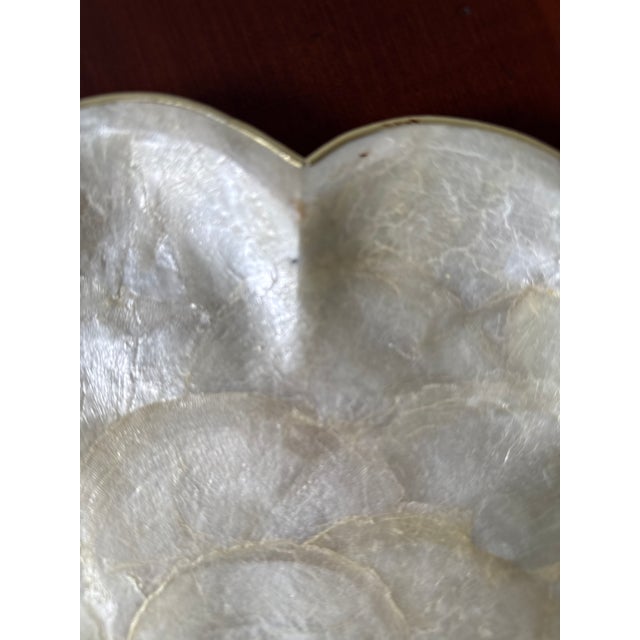 Shell Vintage Capiz Shell Platter - Set of 8 For Sale - Image 7 of 12