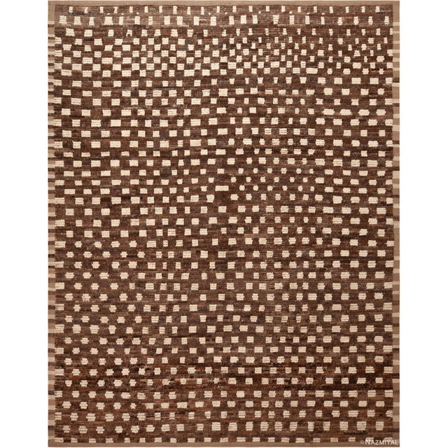Bold Color Contrasts Modern Contemporary Checkboard Design Rug, Country of origin: Central Asia, Circa date: Modern