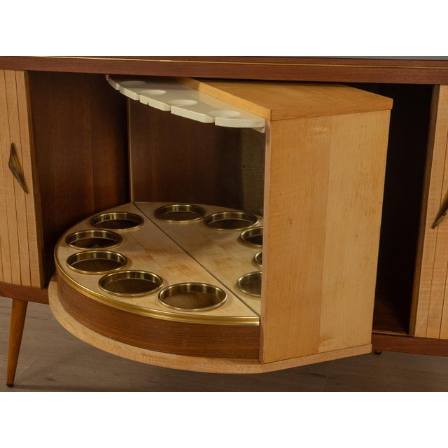 Brown Vintage Home Bar, 1950s For Sale - Image 8 of 13