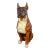 1970’s Large Scale Molded Resin Boxer Dog Statue / Sculpture Style Marwal Industries For Sale