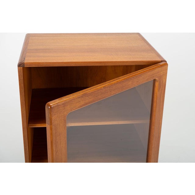 Danish Teak Cabinet with Glass Doors, 1960s For Sale - Image 6 of 9