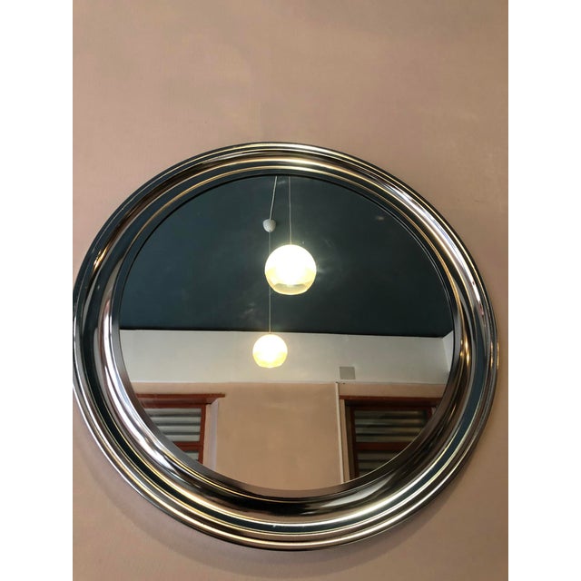 Vintage Mirror in Aluminum from Artemide For Sale - Image 3 of 11