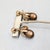 Vintage Signed Napier Goldtone Brown Moonglow Cumquat Drop Clip Earrings-2 Pieces For Sale - Image 11 of 12