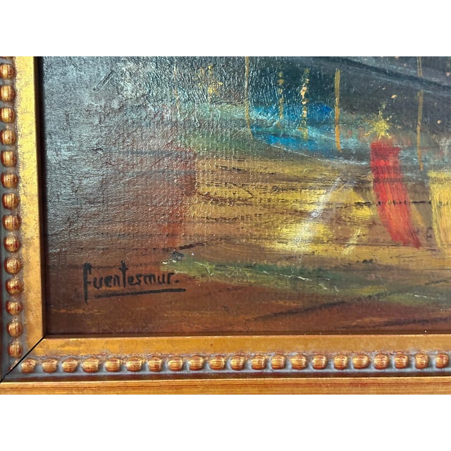 Framed Oil on Canvas "Libros Y Gafas" - "Books and Glasses" by Florencio Barandiaran Maza, Late 20th Century For Sale In Savannah - Image 6 of 8