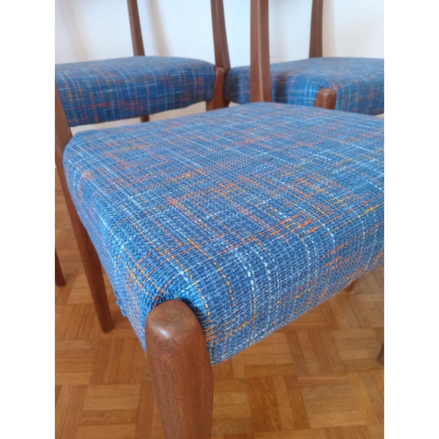 Vintage Swedish Dining Chairs in Teak from Brande Møbelindustri, Set of 4 For Sale - Image 4 of 13
