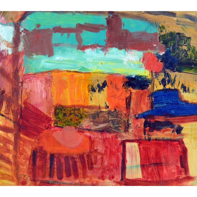 Abstract Vintage Abstract Composition - San Francisco School in Oil on Canvas by Kristin Cohen For Sale - Image 3 of 5