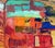 Abstract Vintage Abstract Composition - San Francisco School in Oil on Canvas by Kristin Cohen For Sale - Image 3 of 5