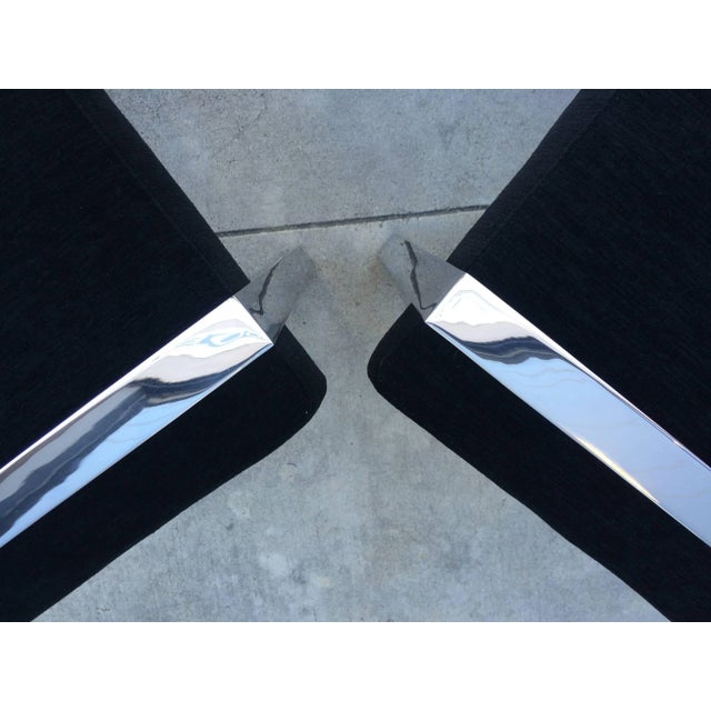 1970s "Box" Benches in Polished Nickel by Charles Hollis Jones - A Pair For Sale - Image 10 of 11