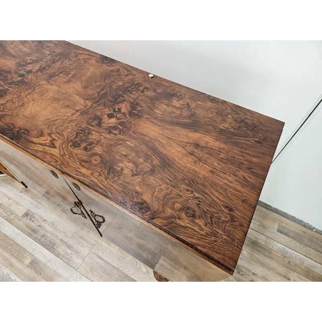 Art Deco Sideboard in Walnut and Briar with Aluminum Base, 1940 For Sale - Image 9 of 18