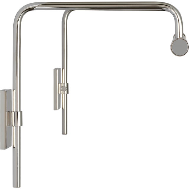 Thomas O'Brien for Visual Comfort Signature Kidd 24" Frame Mount Picture Light in Polished Nickel For Sale In Houston - Image 6 of 12