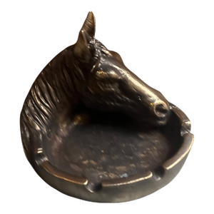 Brass Horse Ashtray or Coin Dish