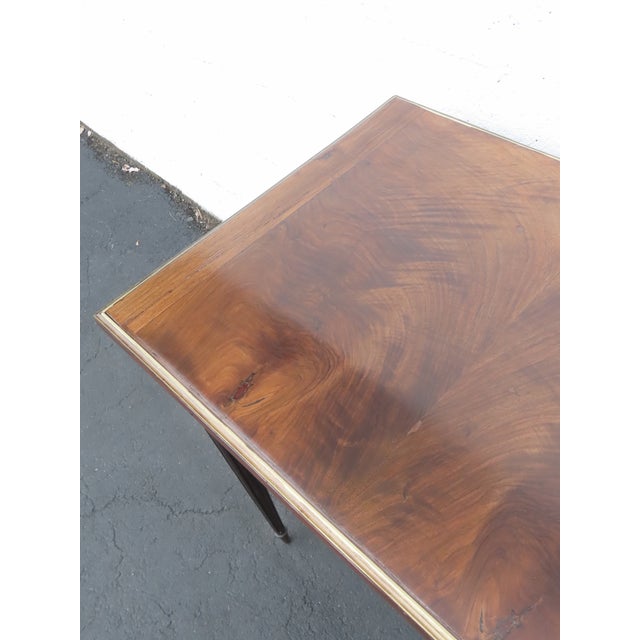 Brown French Late 1800s Small Flame Mahogany Desk 6427 For Sale - Image 8 of 18