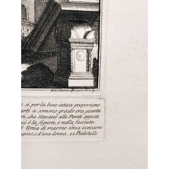 Mid 18th Century 1760 Traditional Print, Piranesi Engraving of "Crypt of Free Men" For Sale - Image 5 of 6