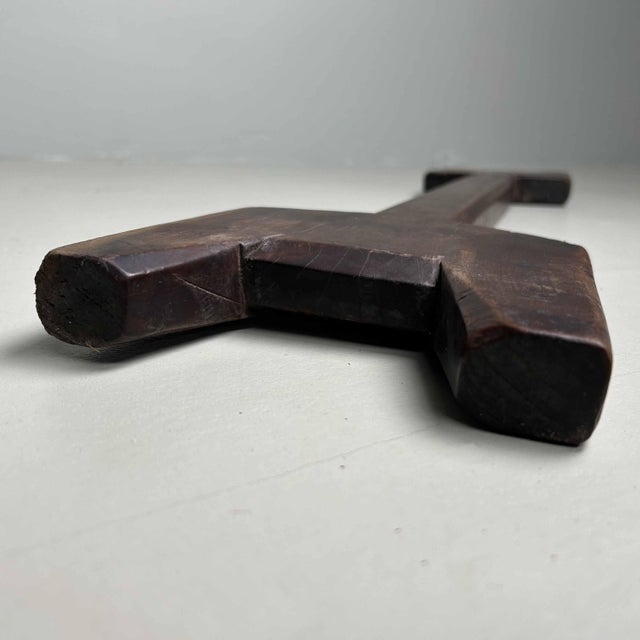 Japanese Decorative Wooden Tool, 1890s For Sale - Image 4 of 11