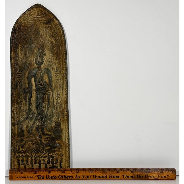 Antique Thai Buddhist Votive Plaque For Sale - Image 14 of 15