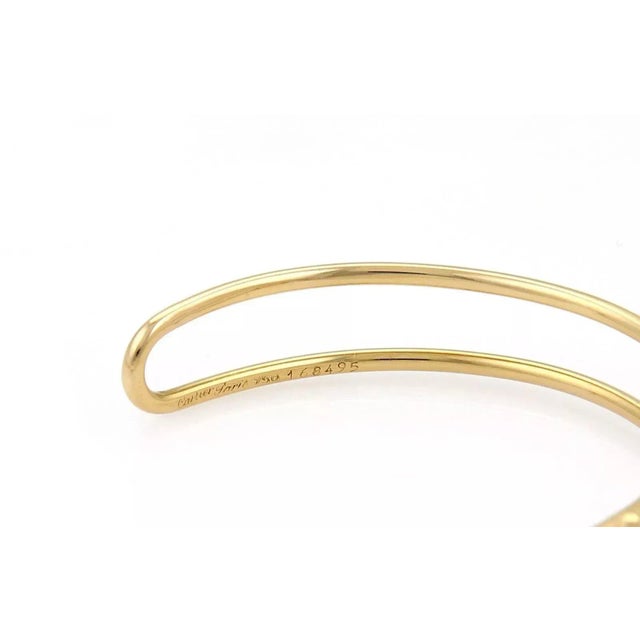Late 20th Century 22087 - Cartier Trinity 18k Tri-Color Gold Open Double Wire Cuff Bracelet With Paper For Sale In Miami - Image 6 of 7