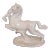 Antique German Erphila White Porcelain Horse Gold Trim For Sale