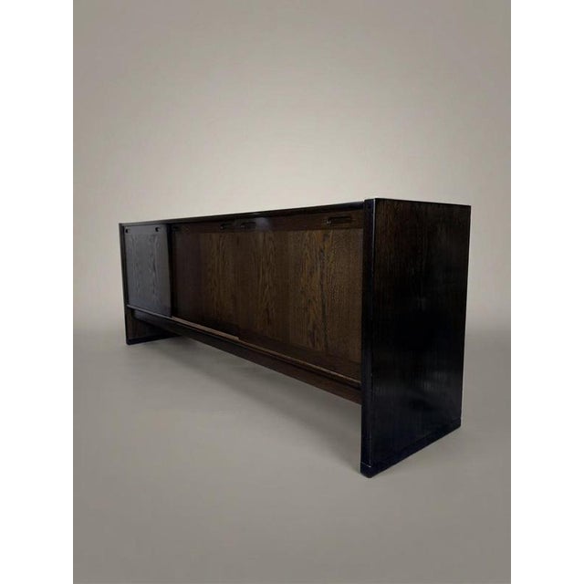 Danish Dark Oak Low Sideboard from Skovby, 1960s For Sale - Image 6 of 8