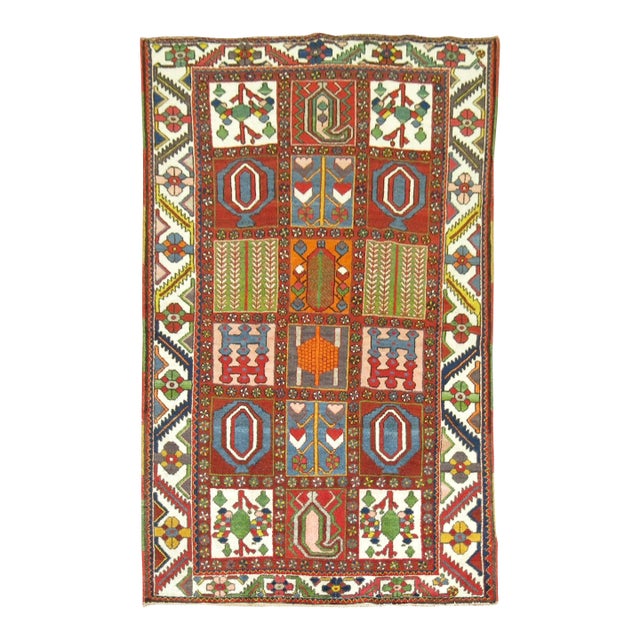 Zabihi Collection Vintage Persian Bakhtiari Carpet - 4'7" x 7'2" For Sale