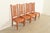 Stickley Style Arts & Crafts Teak and Cane Dining Chairs, Set of Four For Sale - Image 12 of 12