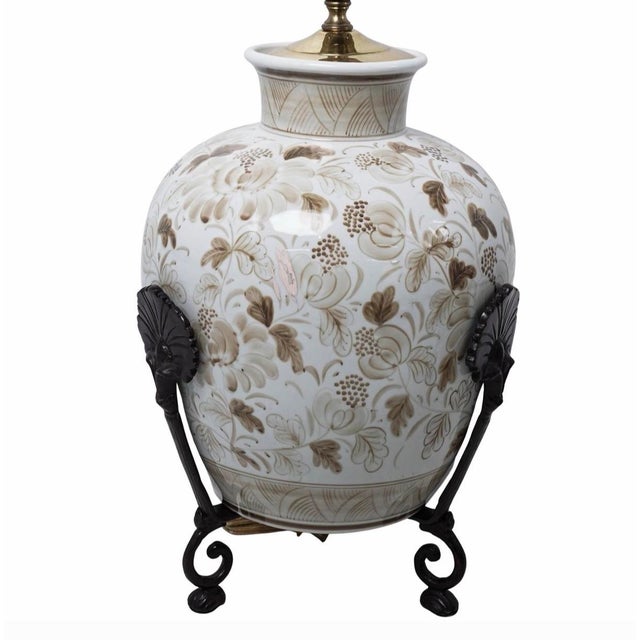 Maitland-Smith Porcelain Chinoiserie Ginger Jars Table Lamps - A Pair For Sale - Image 12 of 12