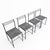 Mid-Century Modern Paludis Chairs by Giandomenico Belotti for Fly Line, Italy, 1980s, Set of 4 For Sale - Image 3 of 18