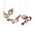 Dune 8 Curve Chandelier with Shades in Copper Metallic Tone by Daniel Becker for Moss Objects For Sale - Image 9 of 9