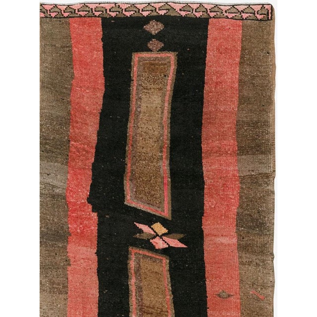 Rustic Galerie Shabab Collection Mid-20th Century Turkish Anatolian Runner For Sale - Image 3 of 10