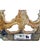 Vintage Castillan Louis XVI French Style Cast Brass Fireplace Andirons Chenets ~ a Pair For Sale In Greenville, SC - Image 6 of 7