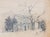 Madelyn Colby Naturalistic Monochromatic New Mexico Landscape Pencil Drawing with Trees, Mid-20th Century For Sale - Image 9 of 10