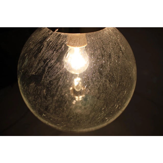 Large Vintage Czech Glass Pendant, 1970s, in Very Good conditions. Designed 1970 to 1979 Up to 250V (Europe/UK...