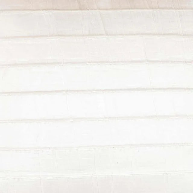 Modern Modernist Striated Silk Pillows in Pearlescent White - a Pair For Sale - Image 3 of 9