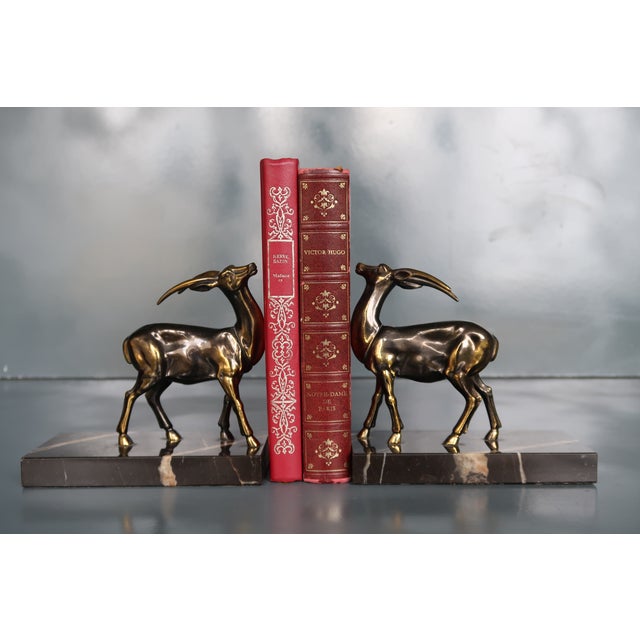 1930s Pair of French Art Deco 1930 Bookends For Sale - Image 5 of 6