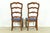 Century Furniture French Country Carved Solid Oak Ladder Back Side Chairs or Dining Chairs, Pair For Sale - Image 10 of 13