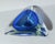 1960s Blue and Green Triangular Murano Glass Bowl For Sale - Image 4 of 6