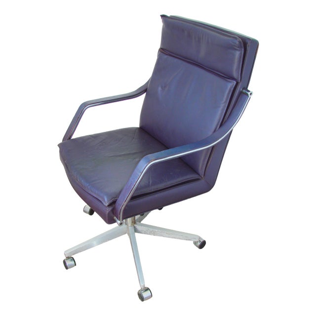 Leather Armchair by Rudolf Bernt Glatzels for W. Knoll, 1980s For Sale