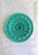 Large Vintage Turquoise Ceramic Bowl with Openwork Braided Pattern, 1950s, in Flawless conditions. Designed 1950 to 1959