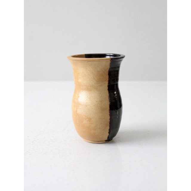 Late 20th Century Vintage Studio Pottery Vase For Sale - Image 5 of 11