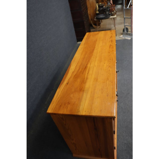 Pine Three-Door Sideboard/Store Counter With Three Drawers For Sale - Image 13 of 15