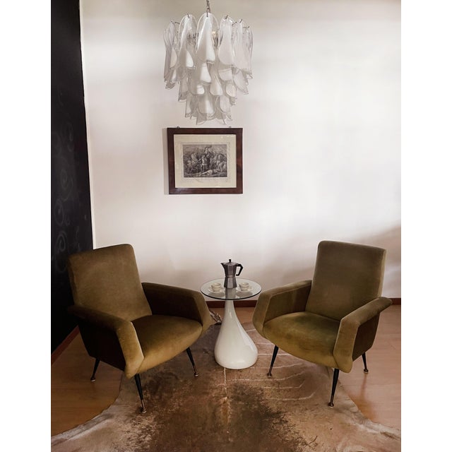 Vintage Italian Murano Chandelier with 41 Rondini Glass from Mazzega, 1990s For Sale - Image 14 of 18