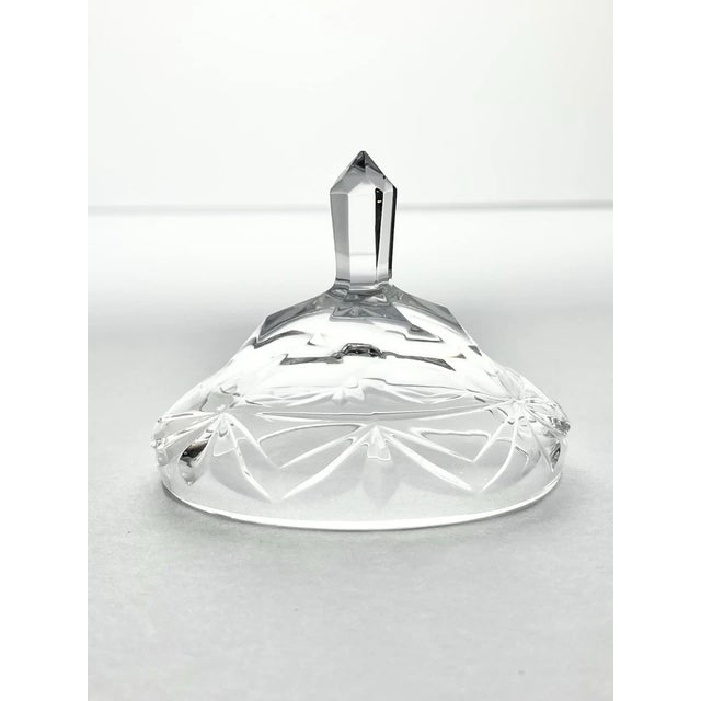 2000 - 2009 William Yeoward Crystal Oval Small Bonbonnière Trinket Box & Lid For Sale - Image 5 of 7