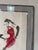 1980’s Vintage Fashion Illustration Painting – Red Dress Figure, Framed Under Glass For Sale In Miami - Image 6 of 12
