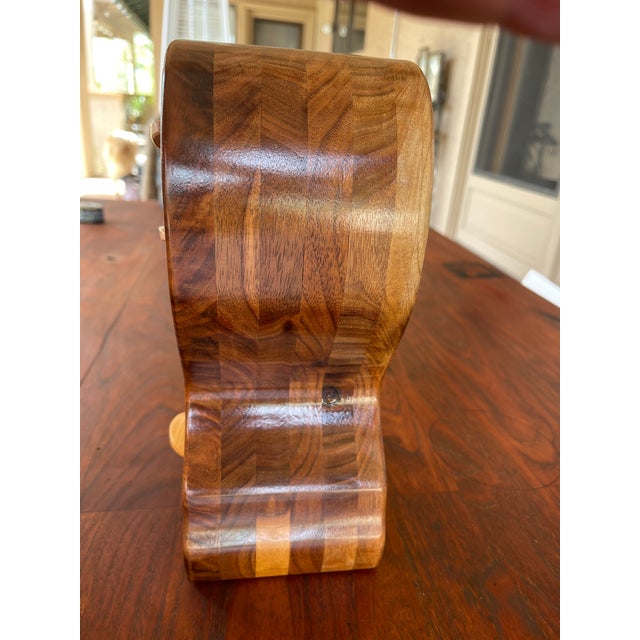 1980s Handcrafted Usa 1980's David Behl Bandsaw 3 Wooden Drawers Jewelry Box For Sale - Image 5 of 9