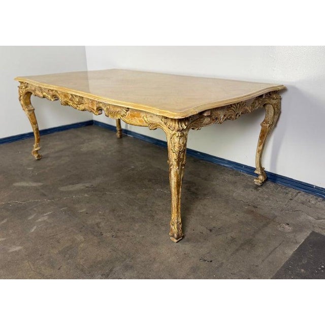 French Provincial Style Dining Table C. 1930's For Sale - Image 11 of 13