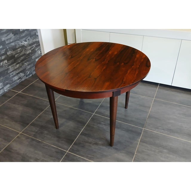 Vintage Scandinavian Rosewood Extendable Dining Table, 1970s For Sale - Image 13 of 16
