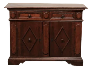 Mid 19th Century Italian Wooden Credenza Console